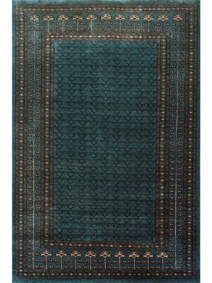4×6 Feet Royal Grey Hand Knotted Parda Carpet