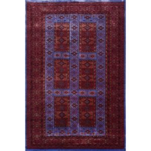 4×6 Feet Purple Hand Knotted Dubba Wool Carpet