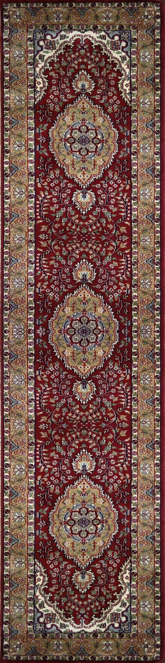 2.5x10 feet Hand Knotted Persian Wool Carpet Red - Image 2