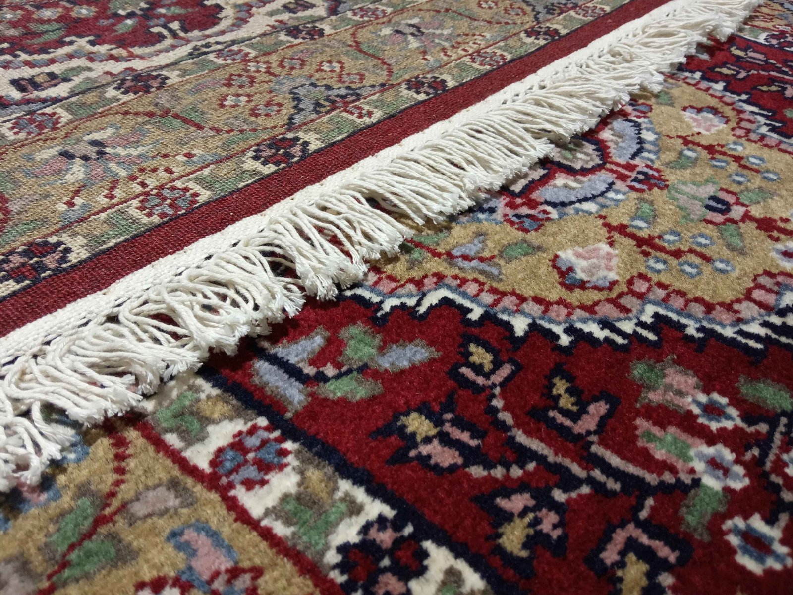 2.5x10 feet Hand Knotted Persian Wool Carpet Red - Image 5