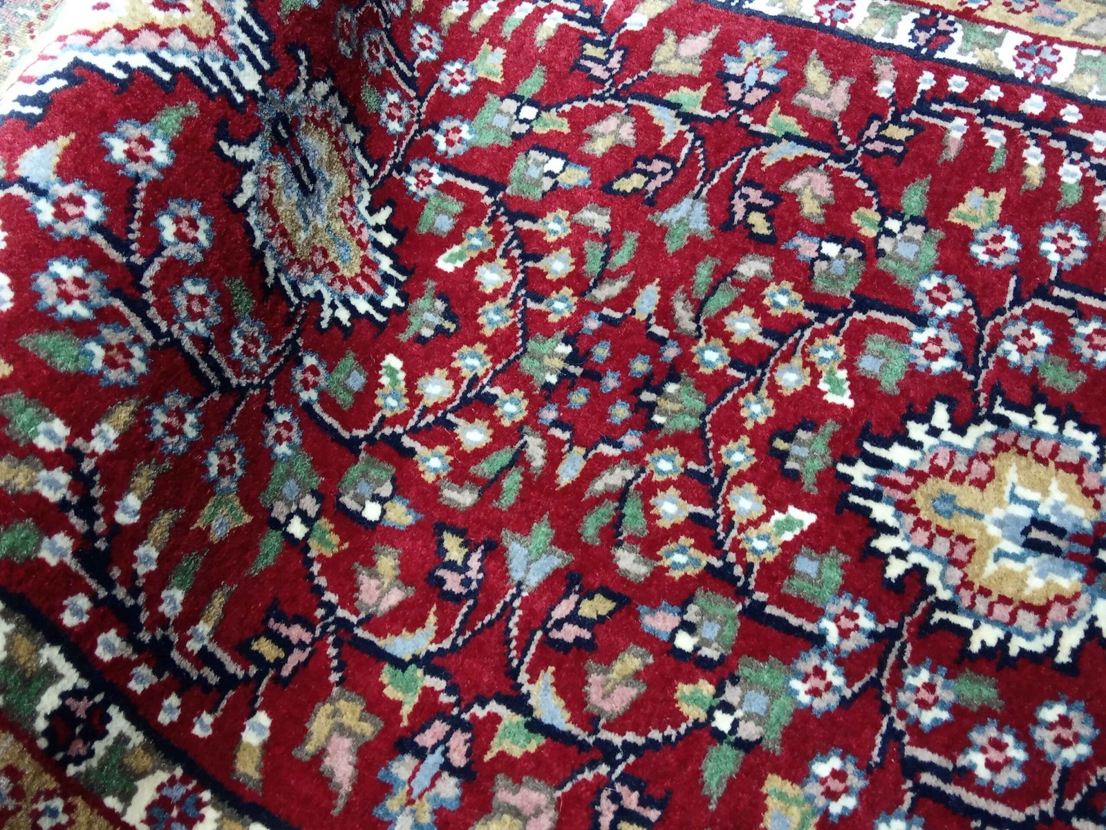 2.5x10 feet Hand Knotted Persian Wool Carpet Red - Image 6