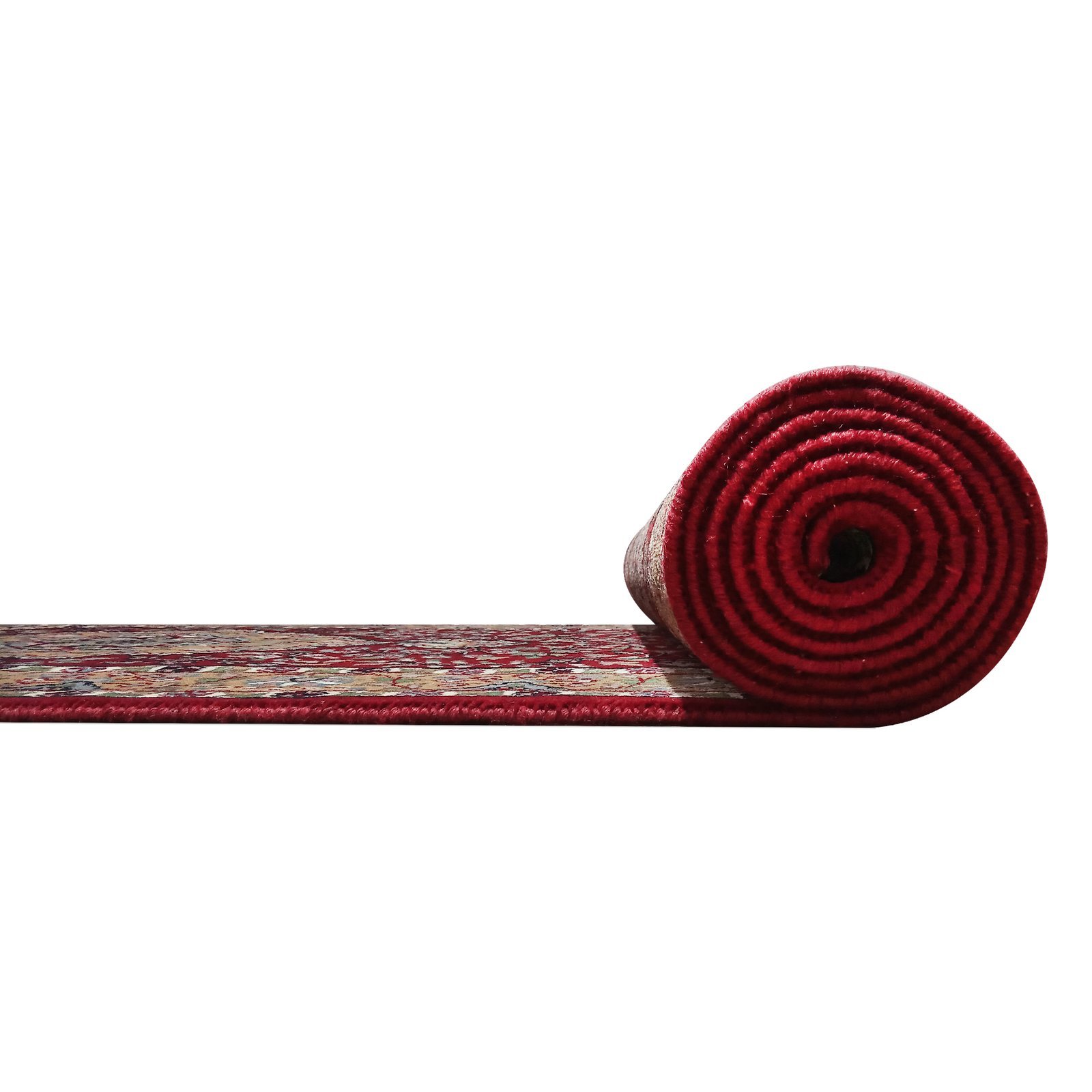 2.5x10 feet Hand Knotted Persian Wool Carpet Red - Image 8