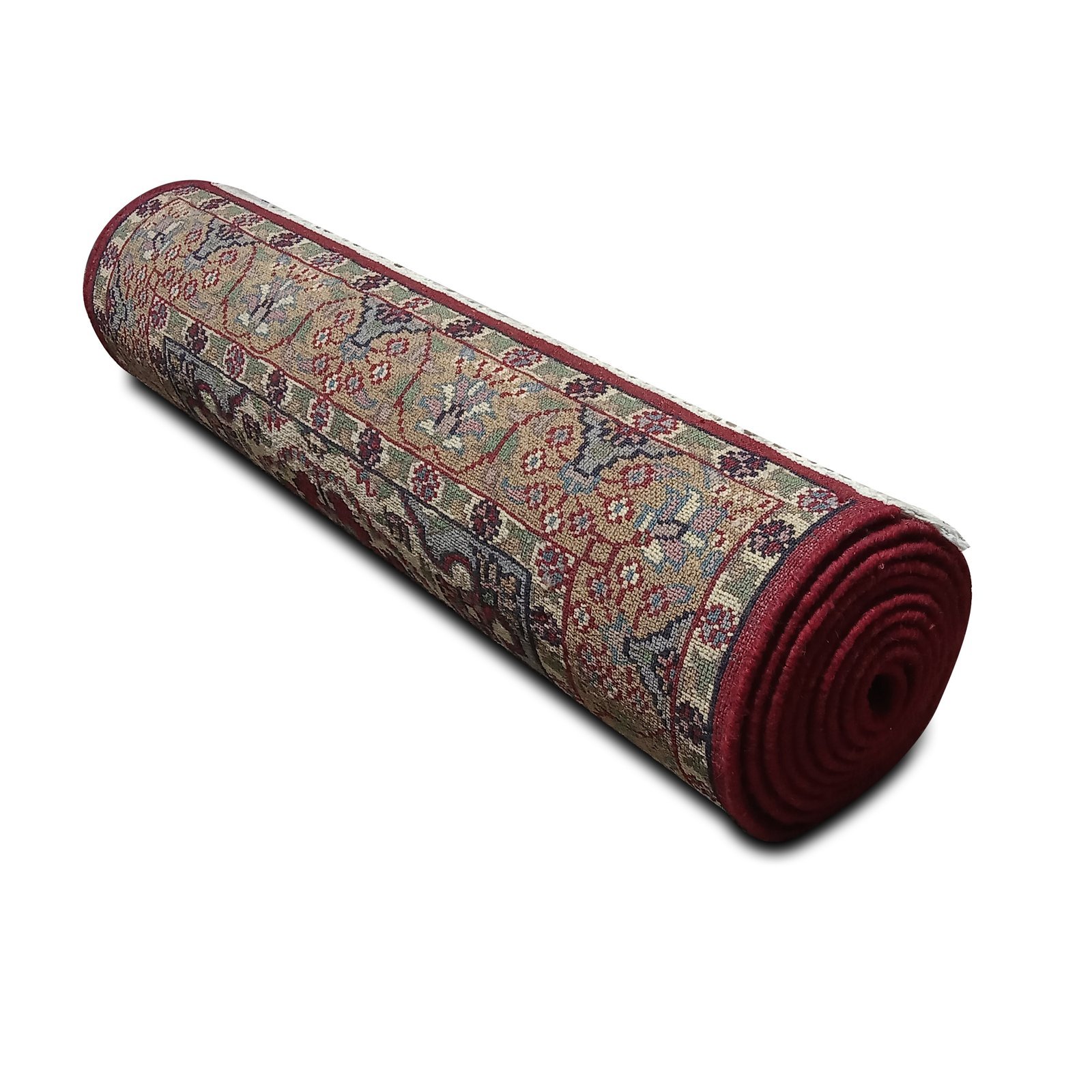 2.5x10 feet Hand Knotted Persian Wool Carpet Red - Image 9