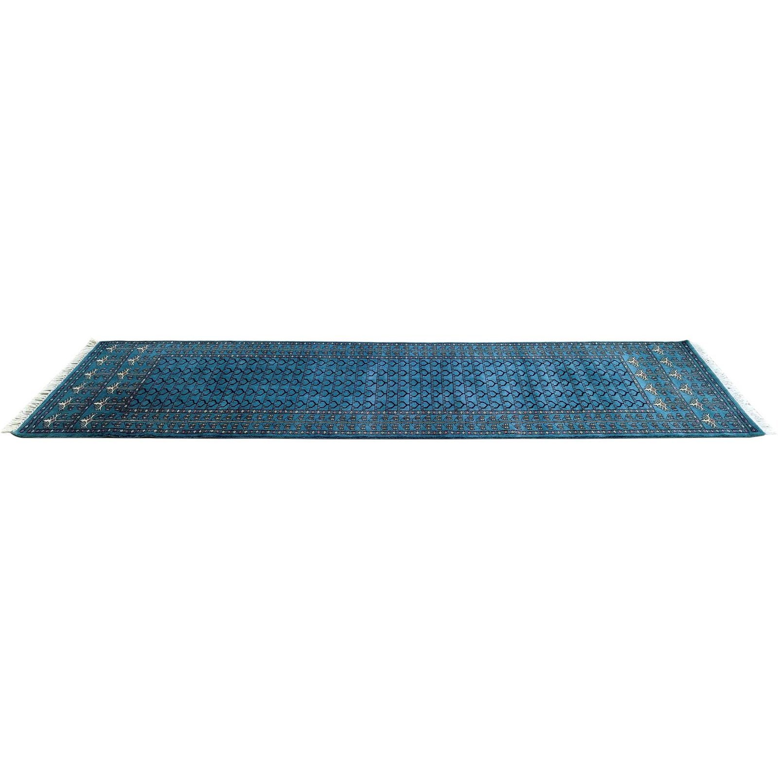 2.5x10 Feet Blue Runner Handmade Wool Carpet - Image 5