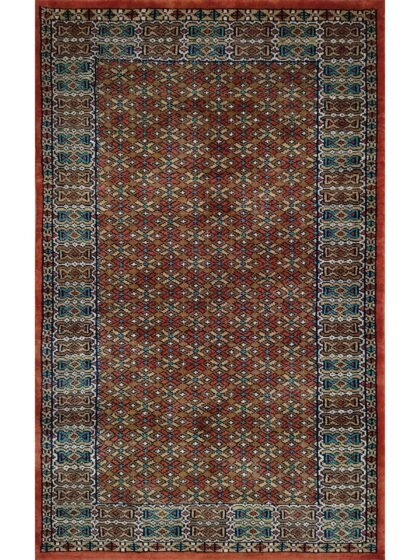 2.5x4 Feet Handmade Wool Carpet Tribal (Copper)