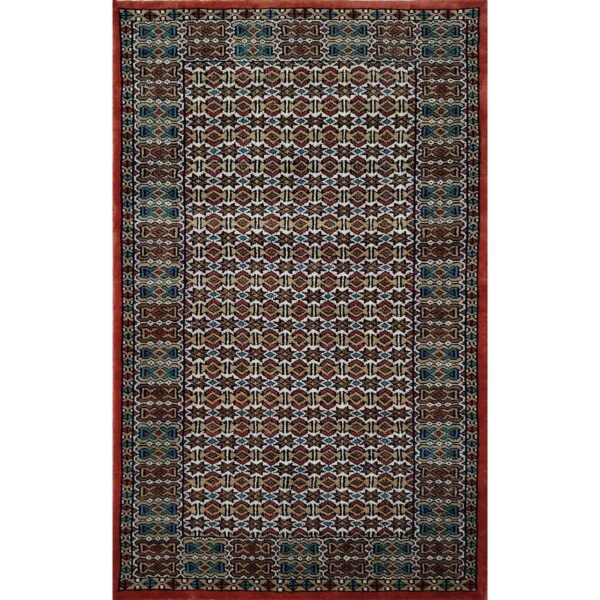 2.5x4 Feet Hand Knotted Wool Carpet Copper
