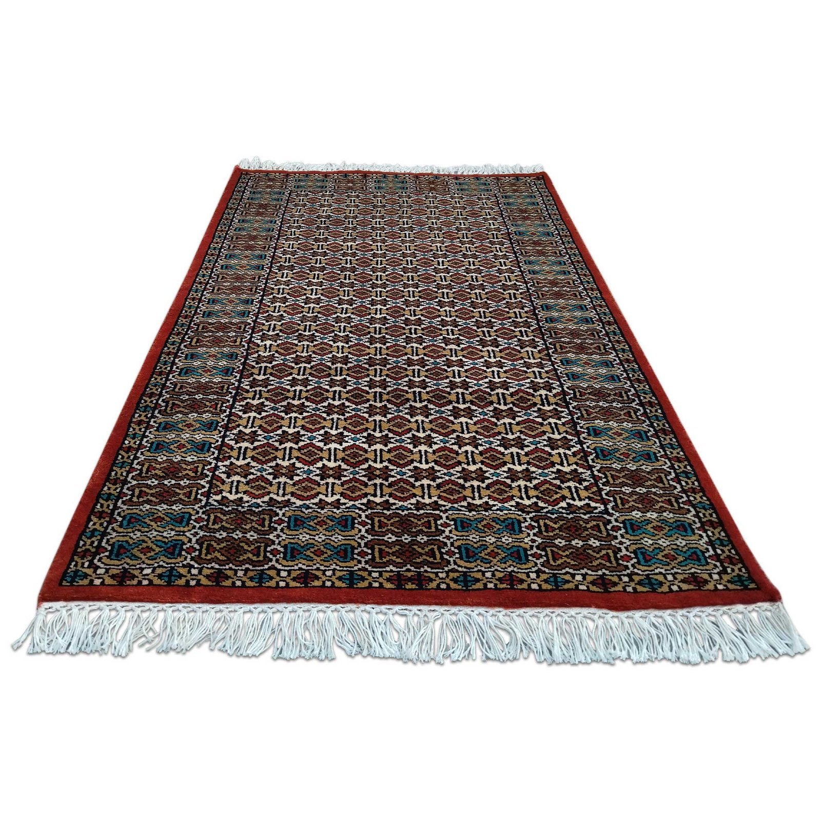 2.5x4 Feet Hand Knotted Wool Carpet Copper - Image 2
