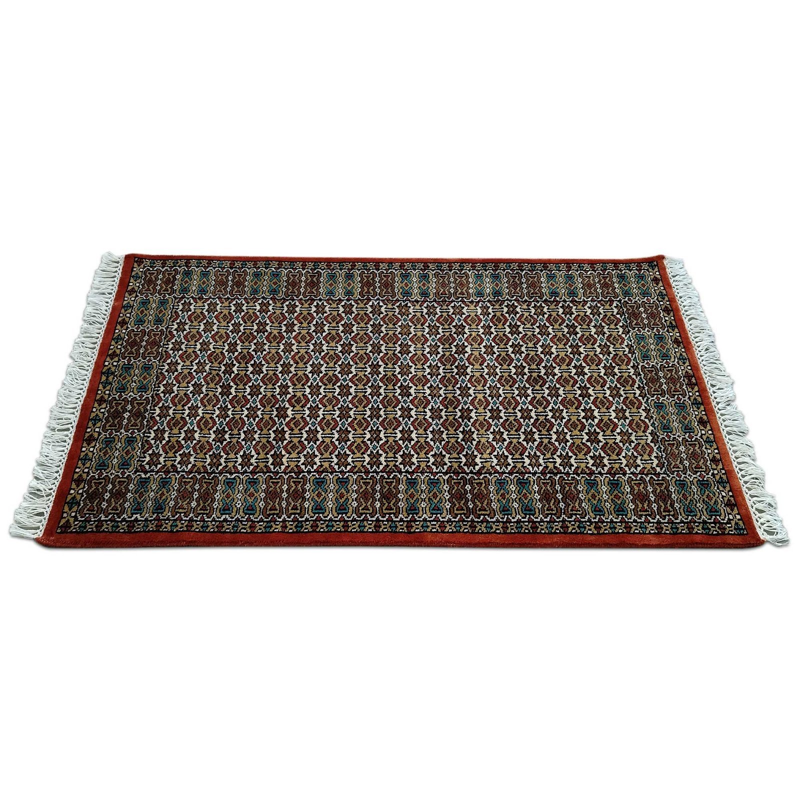 2.5x4 Feet Hand Knotted Wool Carpet Copper - Image 3