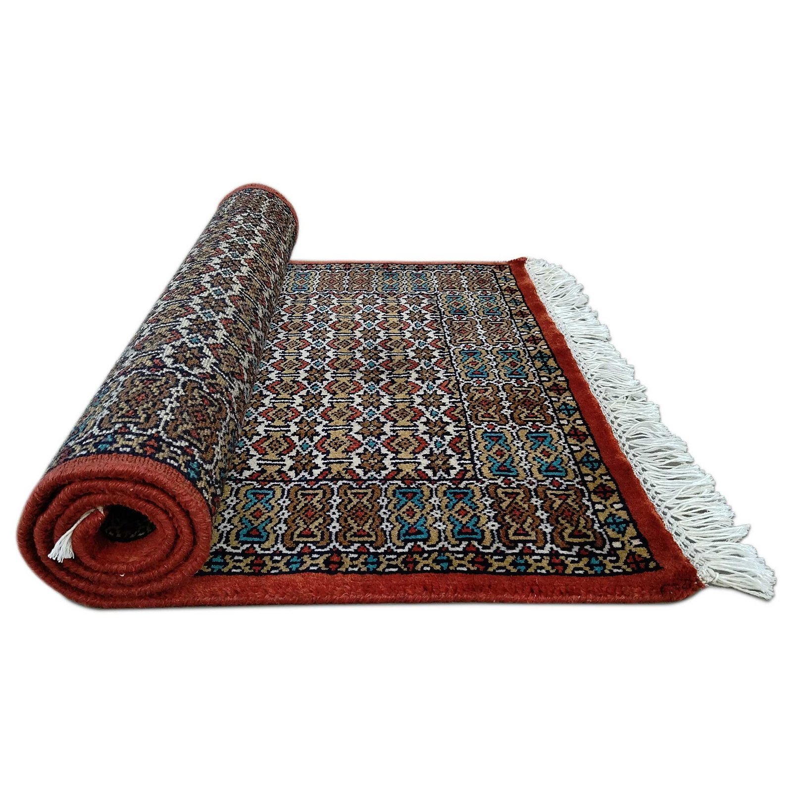 2.5x4 Feet Hand Knotted Wool Carpet Copper - Image 6