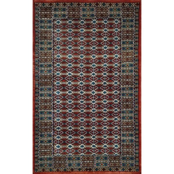 2.5x4 Feet Handmade Wool Carpet Copper