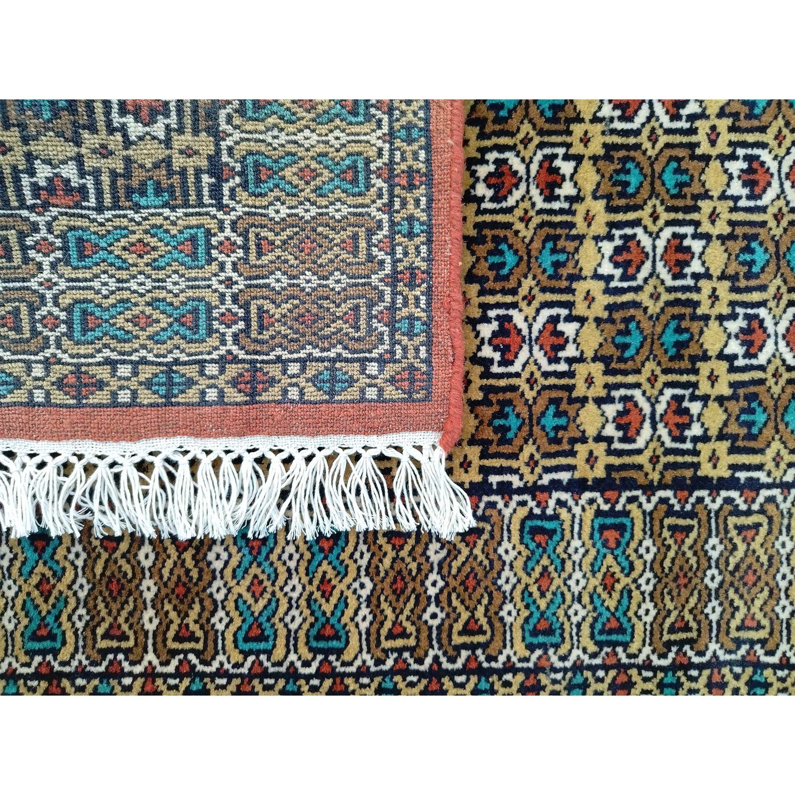 2.5x4 Feet Hand Knotted Wool Carpet Copper - Image 3