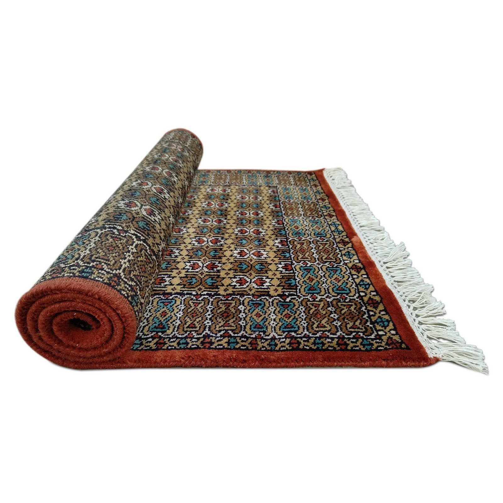 2.5x4 Feet Hand Knotted Wool Carpet Copper - Image 4