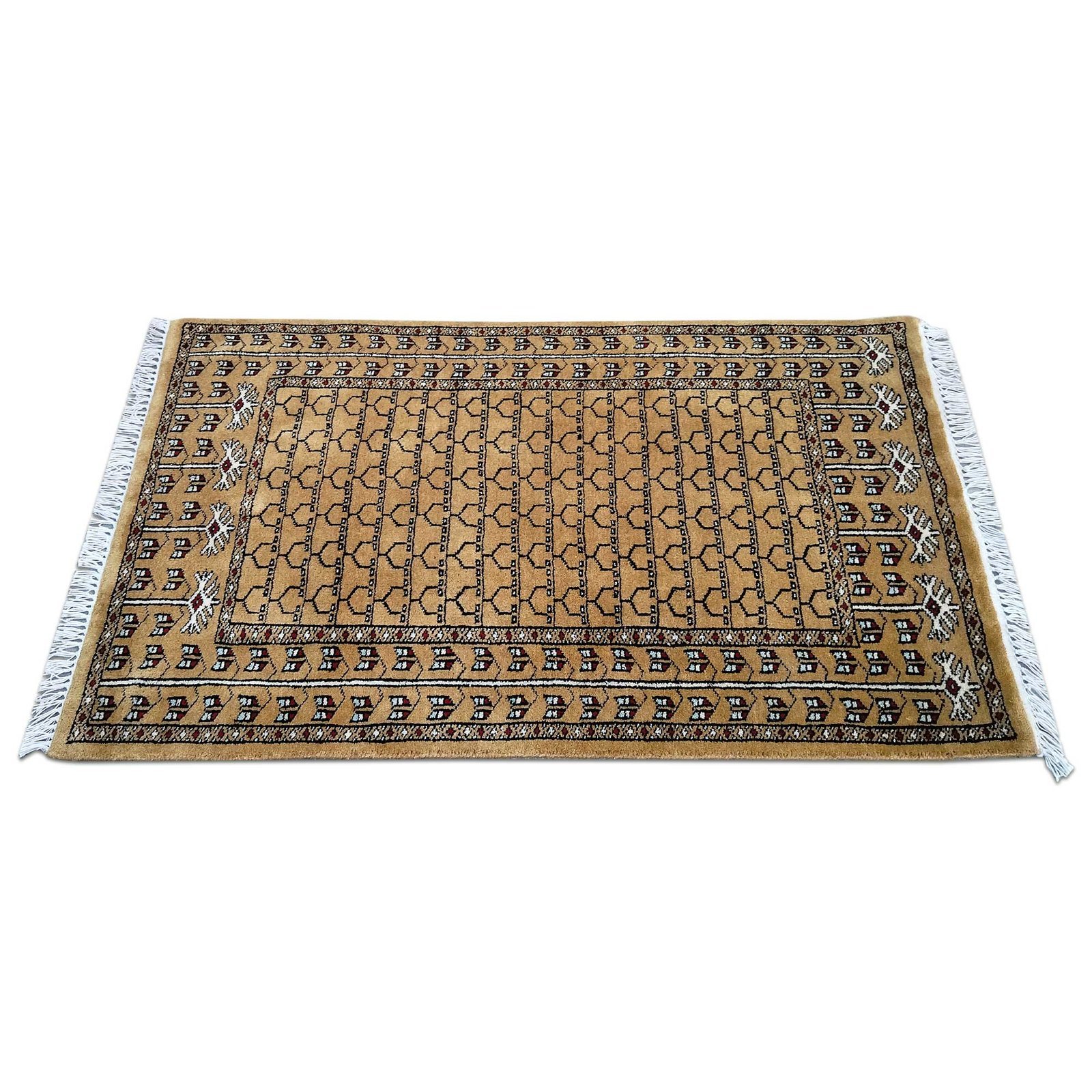 2.5x4 Feet Handmade Camel Wool Carpet Tribal - Image 2