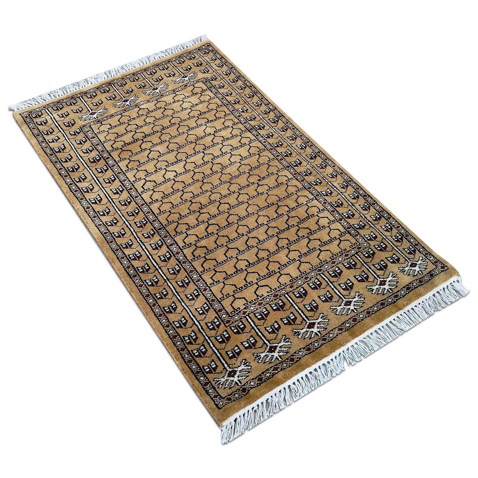 2.5x4 Feet Handmade Camel Wool Carpet Tribal - Image 3