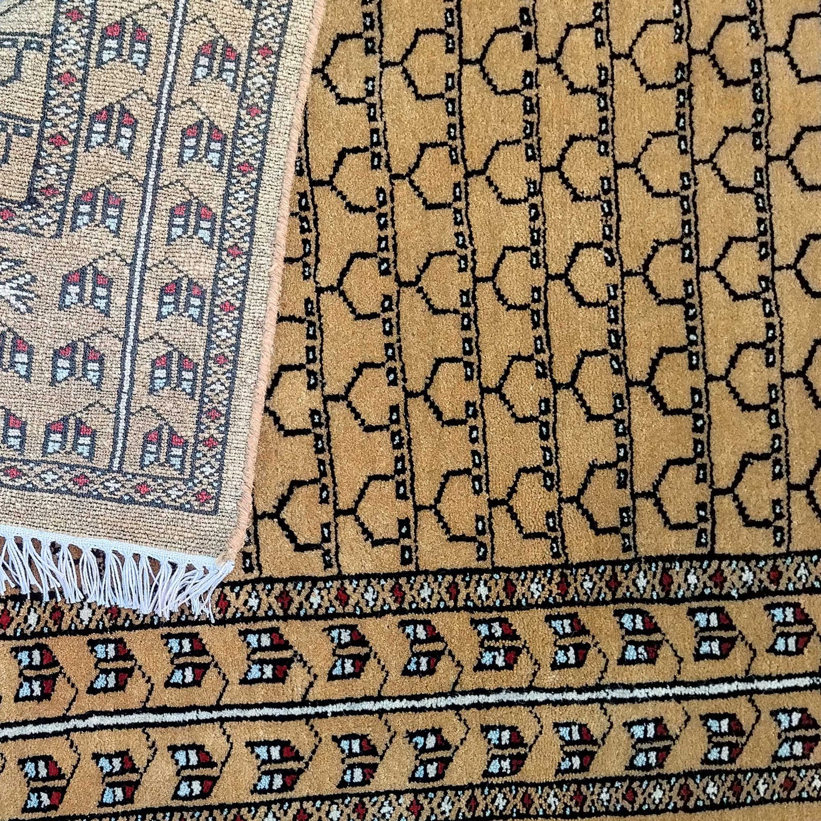 2.5x4 Feet Handmade Camel Wool Carpet Tribal - Image 4