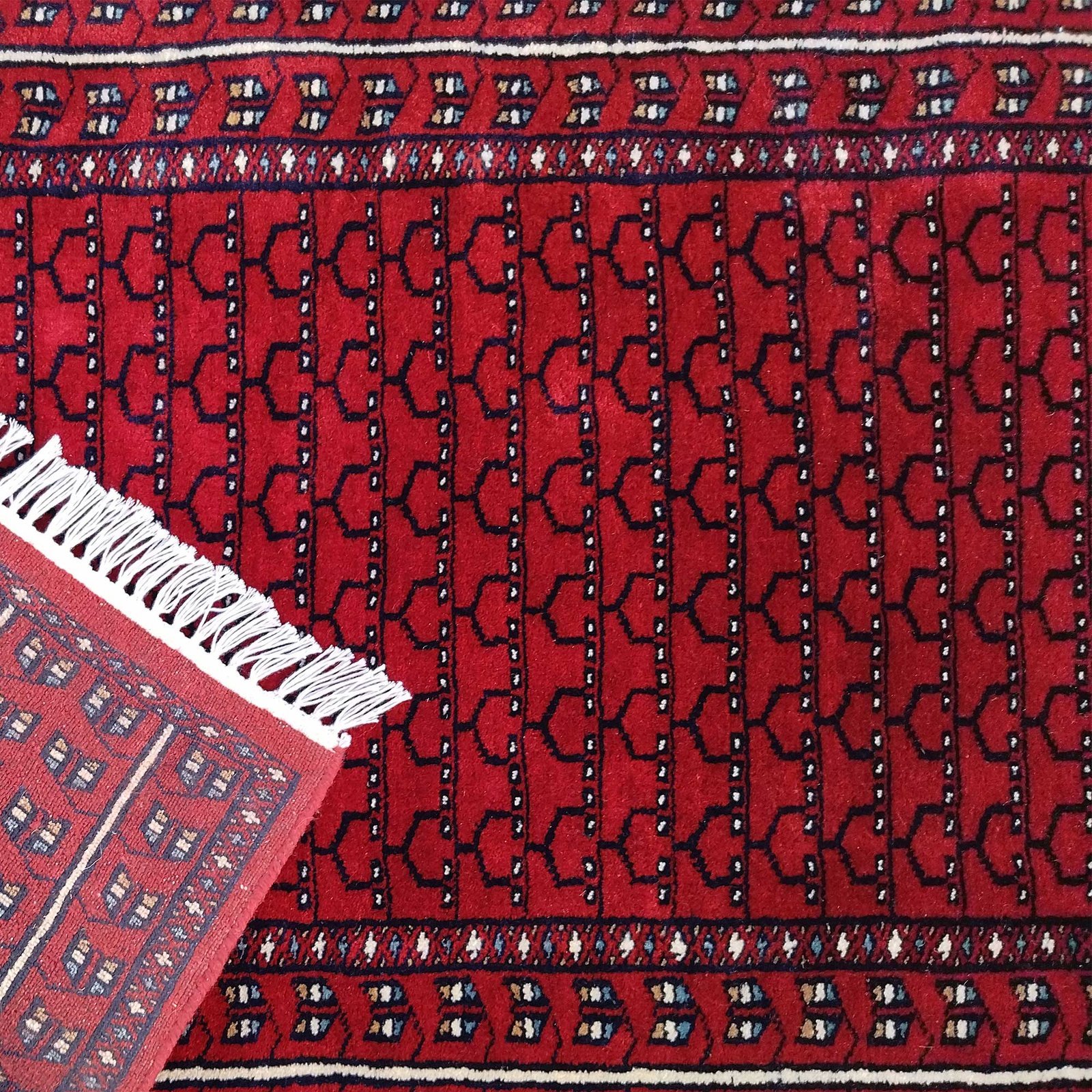 2.5x4 Feet Handmade Red Wool Carpet Tribal - Image 3