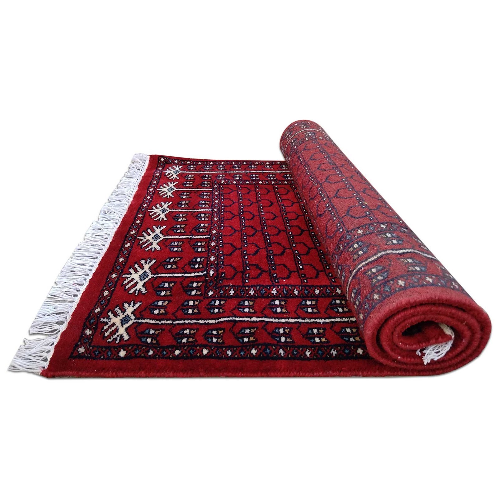 2.5x4 Feet Handmade Red Wool Carpet Tribal - Image 5