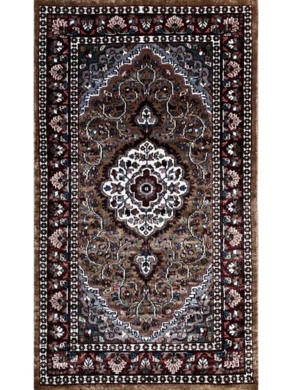 2.5x4 feet Hand Knotted Bamboo Silk Carpet Indopersian Copper