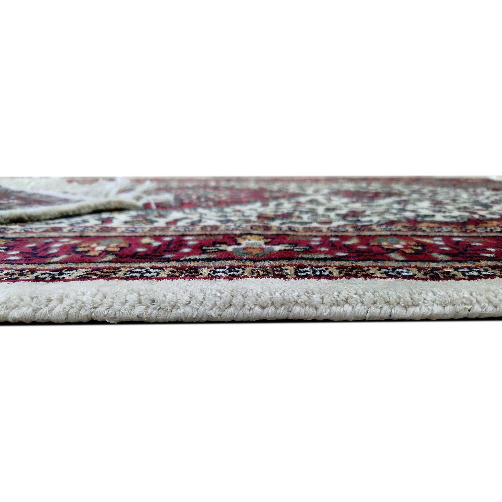 2.5x4 ft White Handmade Bamboo Silk Persian Carpet - Image 7