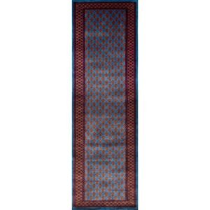 2.5x8 Handmade Hand Knotted Wool Carpet Lichi Blue