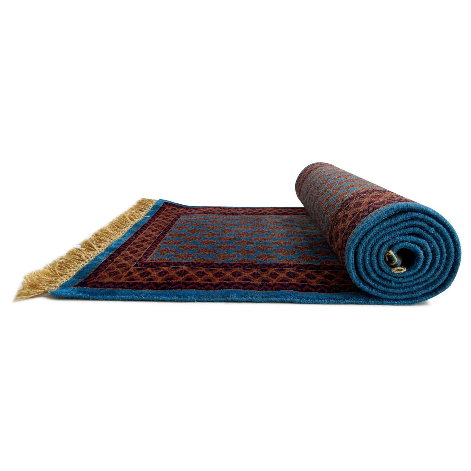 2.5x8 Handmade Hand Knotted Wool Carpet Lichi Blue - Image 3