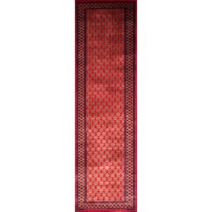 2.5x8 Handmade Hand Knotted Wool Carpet Lichi Red