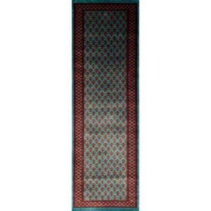 2.5x8 Handmade Hand Knotted Wool Carpet Lichi Turquoise