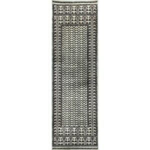 2.5x8 feet Parda Fade Olive Hand Knotted Wool Carpet
