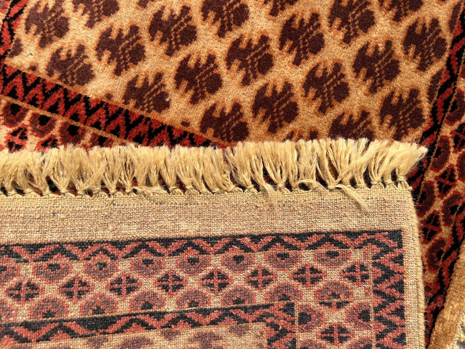 2x2 Feet Hand Knotted Camel Wool Carpet 2 PCs - Image 5