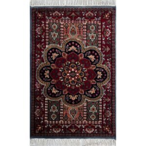 2x3 ft Hand Knotted Woolen Carpet Persian Bluish Gray