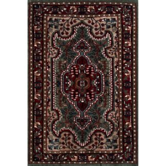 2x3 ft Hand Knotted Carpet Wool Green Indopersian