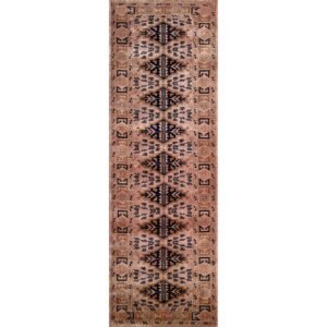 2x6 feet Hand Knotted Wool Runner Carpet Camel Tribal Bukhara