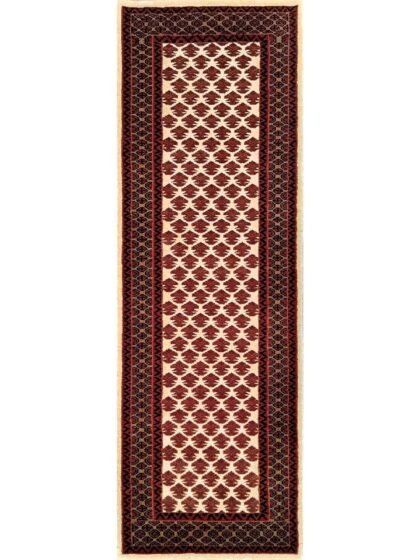 2x6 Feet Handmade Wool Carpet Royal White Runner Carpet