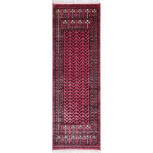 Handmade Hand Knotted Wool Runner Carpet 2x6 feet Peach Traditional Parda