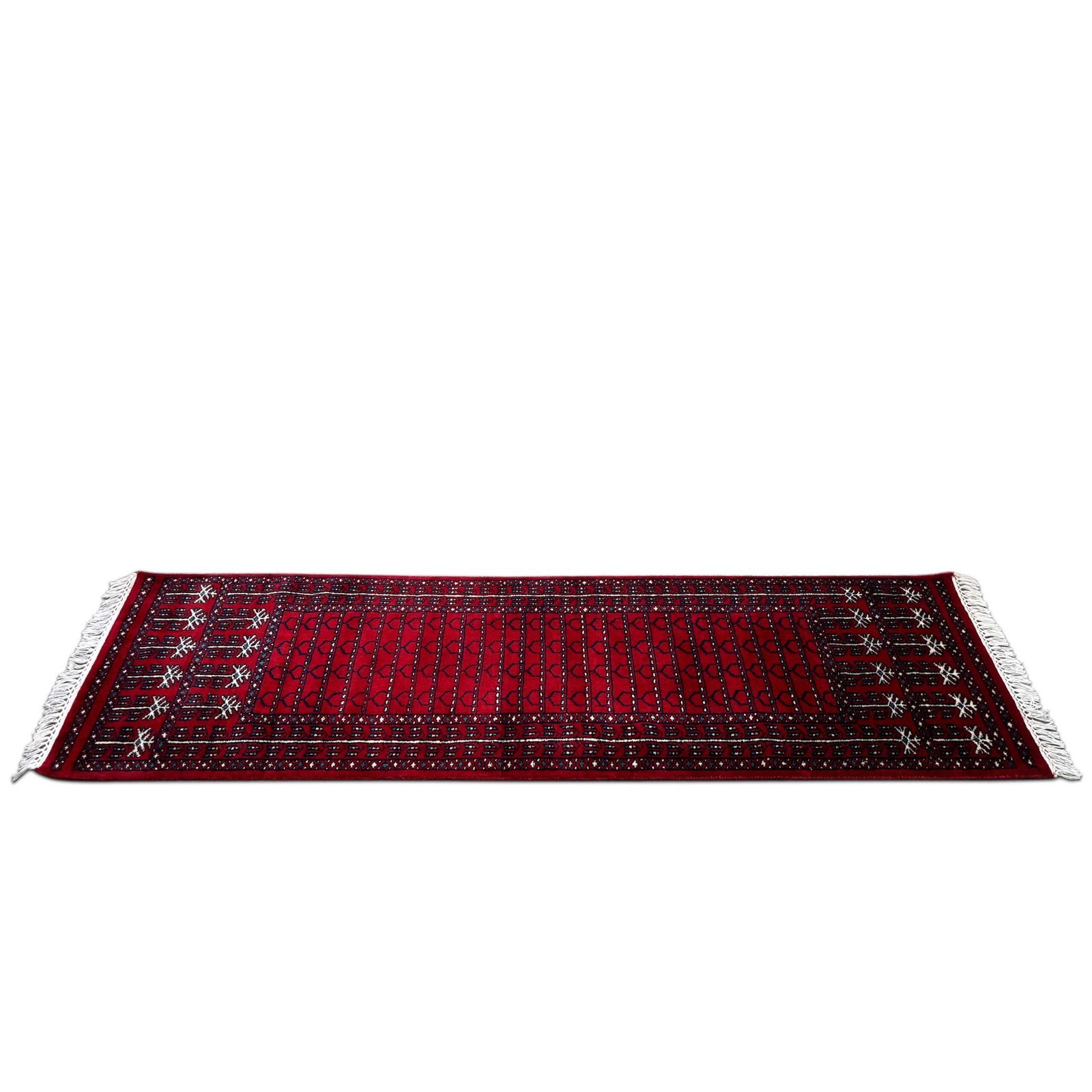 2x6 feet Hand-knotted Runner Carpet Red - Image 7