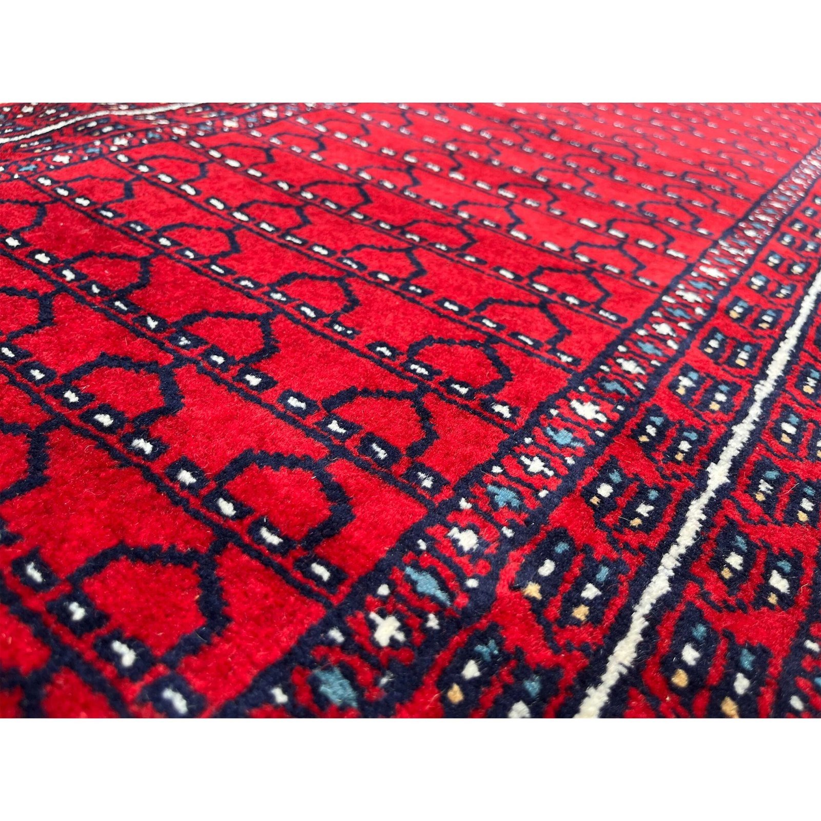 2x6 feet Hand-knotted Runner Carpet Red - Image 4