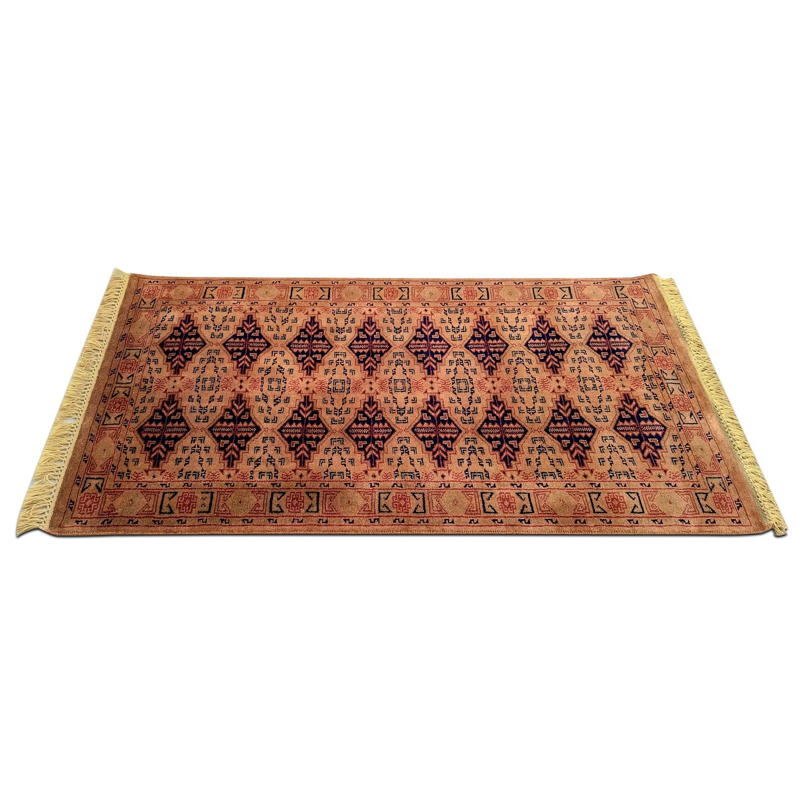 3x5 Feet Hand Knotted Woolen Carpet Camel Tribal Antique - Image 2