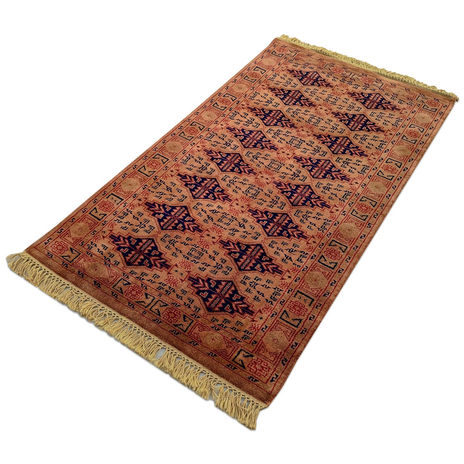 3x5 Feet Hand Knotted Woolen Carpet Camel Tribal Antique - Image 3