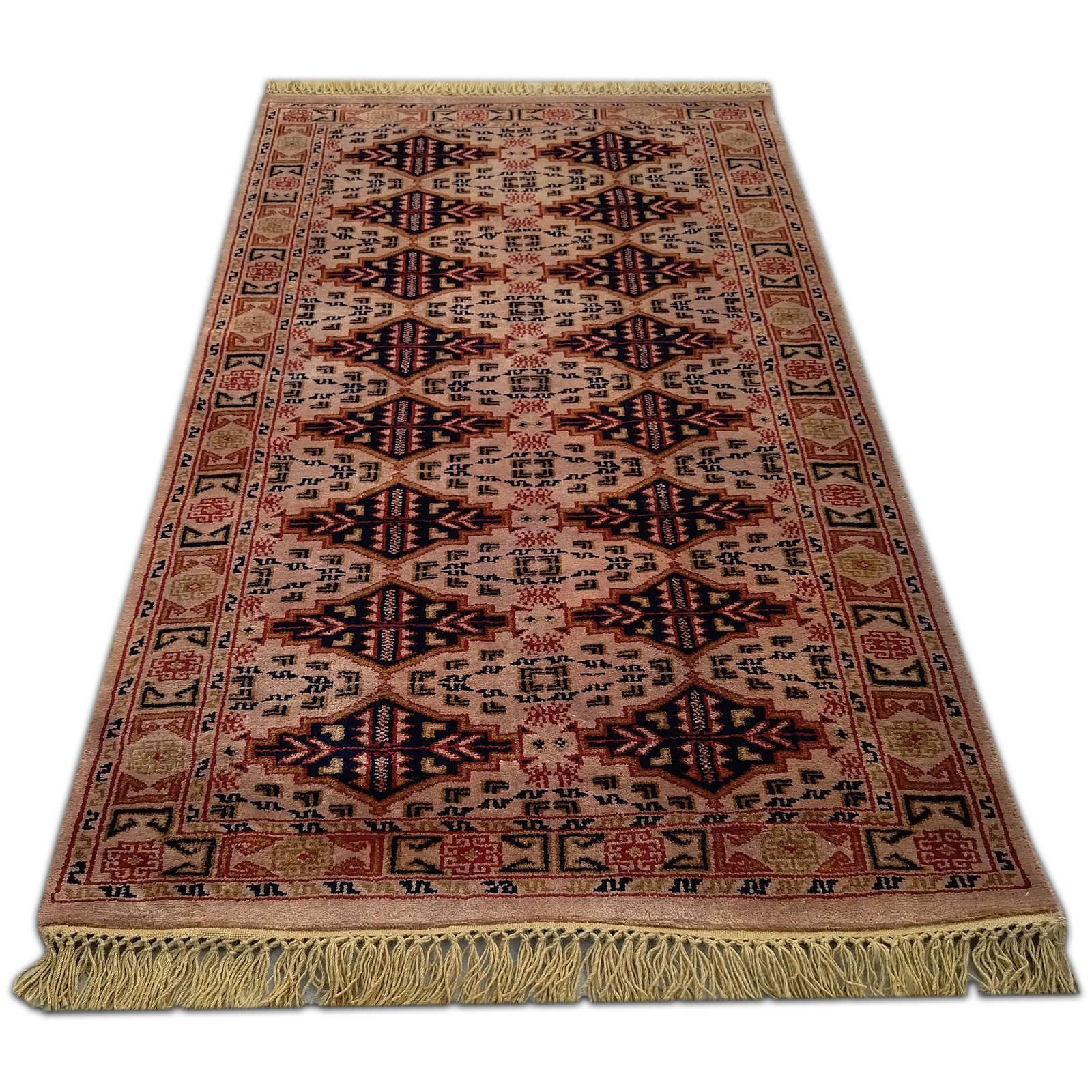 3x5 Feet Handmade Hand Knotted Woolen Carpet Camel Tribal - Image 2