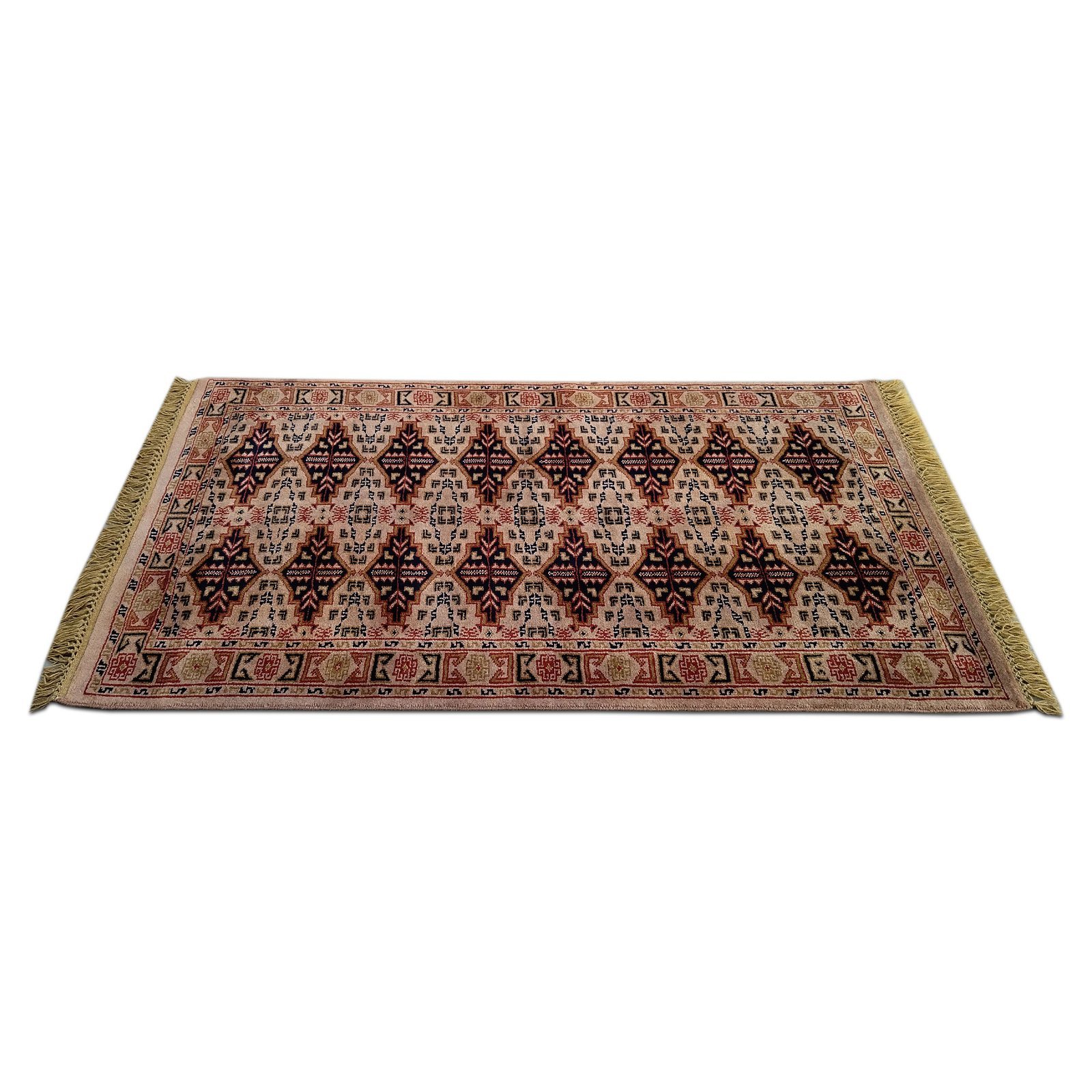 3x5 Feet Handmade Hand Knotted Woolen Carpet Camel Tribal - Image 3