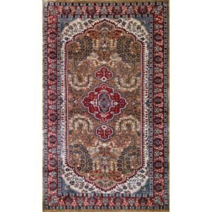 3x5 Feet Hand Knotted Persian Bamboo Silk Carpet Camel