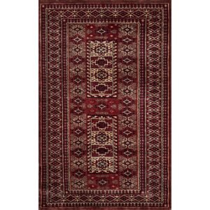 3x5 ft Hand Knotted Woolen Carpet Brown Dubba
