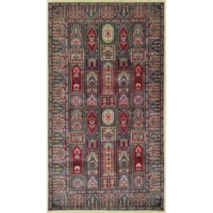 3x5 Ft Handmade Wool Multi Carpet Hamadan