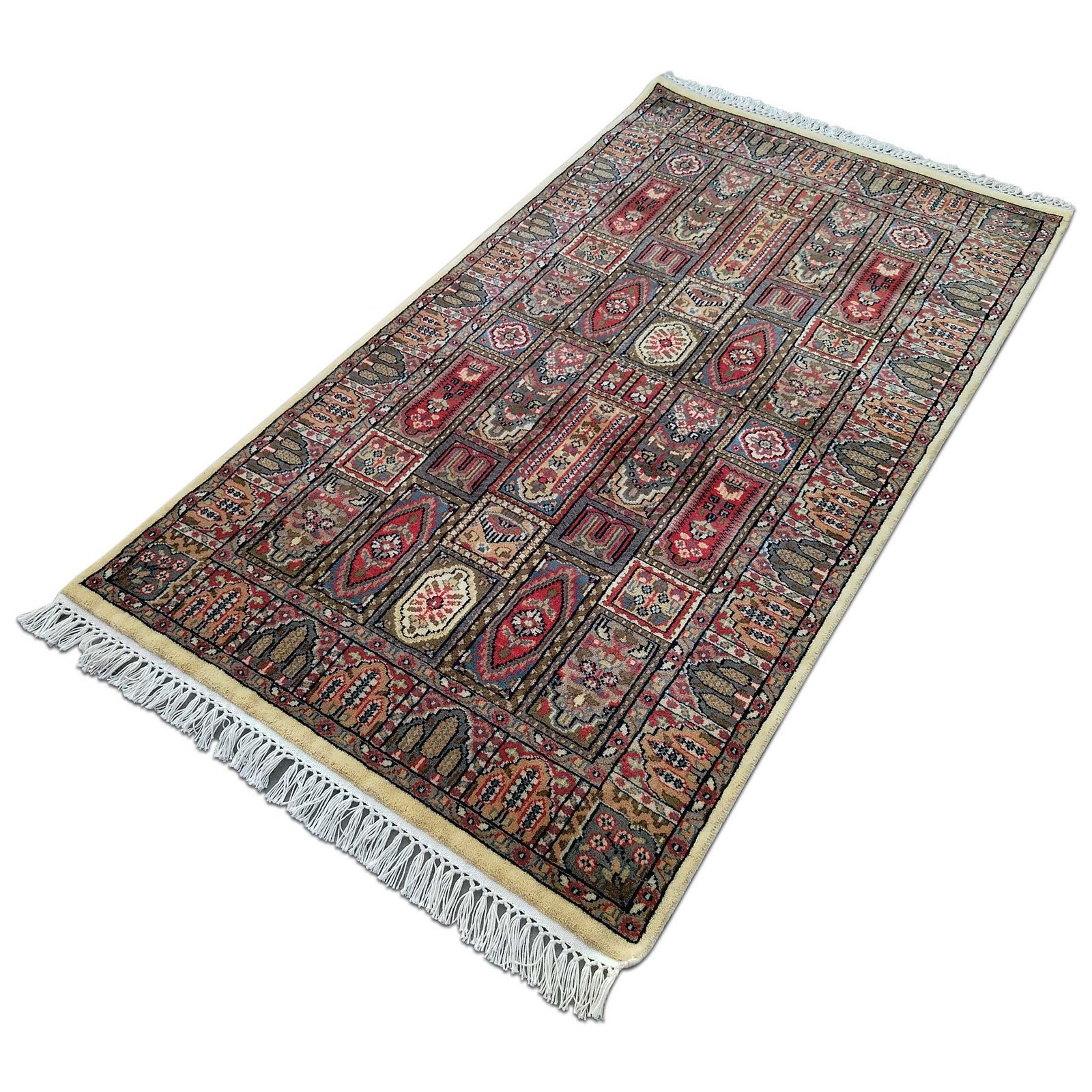 3x5 Ft Handmade Wool Multi Carpet Hamadan - Image 4
