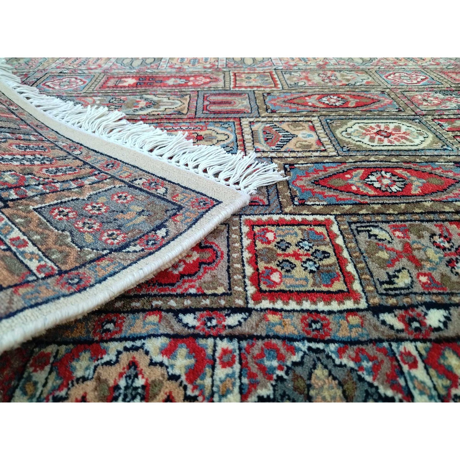 3x5 Ft Handmade Wool Multi Carpet Hamadan - Image 5