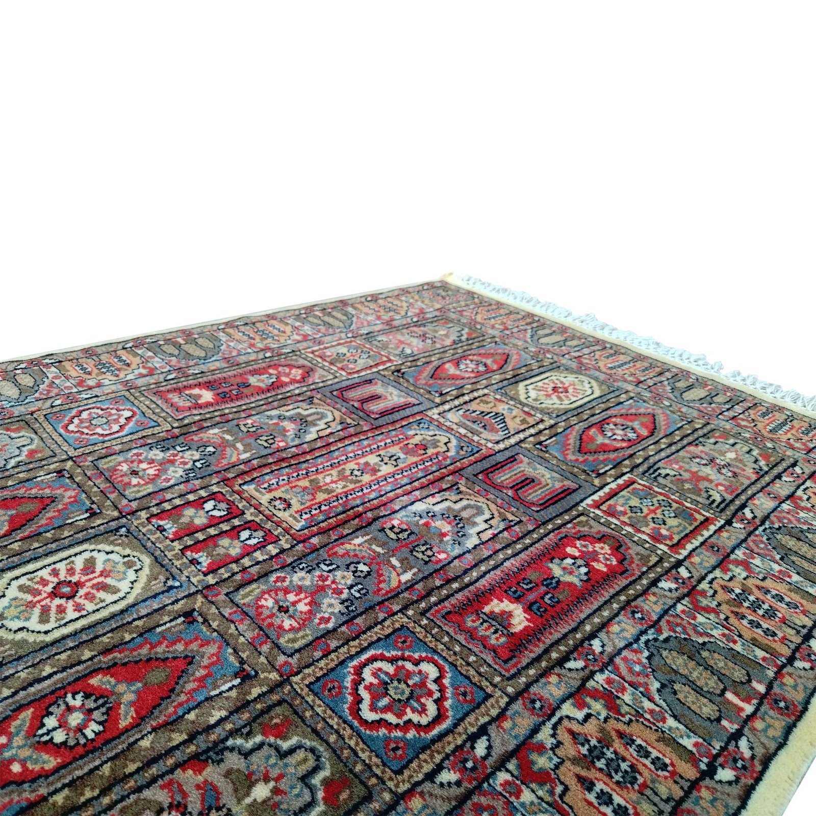 3x5 Ft Handmade Wool Multi Carpet Hamadan - Image 7