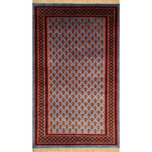 3x5 ft Hand Knotted Woolen Carpet Lichi Blue