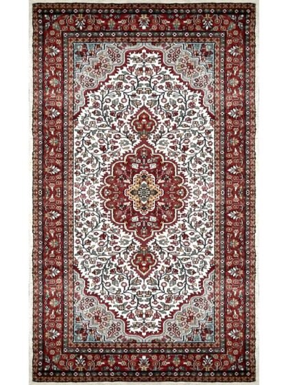 3×5 feet Hand Knotted Persian Carpet White
