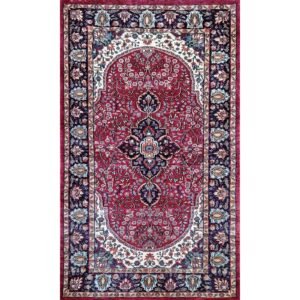 3x5 ft Maroon Hand Knotted Bamboo Silk Carpet