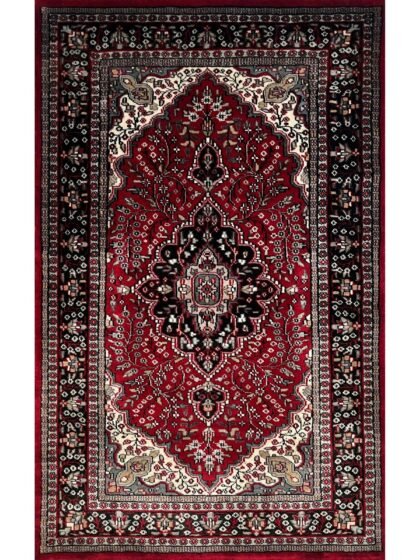 3x5 ft Hand Knotted Persian Carpet Wool Maroon
